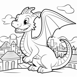 dragon on the city