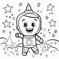 blak coloring page