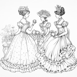 ladies tea party dresses
