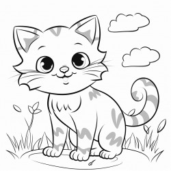 cute cat lineout