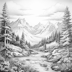 sunrise in the mountains