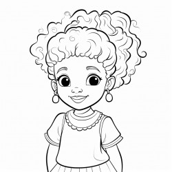 a little african american girl