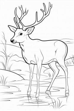 deer drinking from water who has cwd