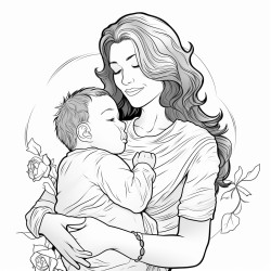 motherhood portrait of mama holding hands with a three year old boy and carrying a 6 month old boy