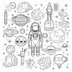 Space exploration and underwater adventure