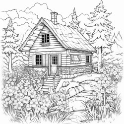 imagine and sketch a place where you feel completely at peacea cozy cabin a mountain retreat or a secret garden