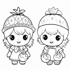 baby dolls with fruit helmets