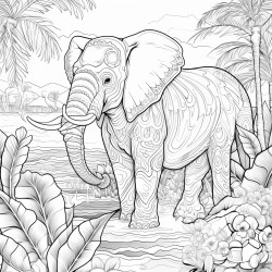 elephant jungle ocean