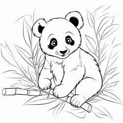 panda leaves