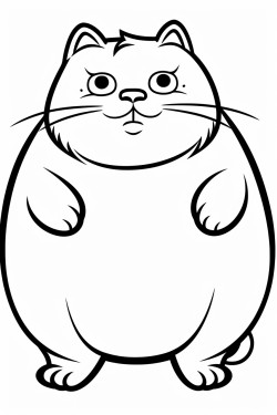 anthromorphic cat chubby