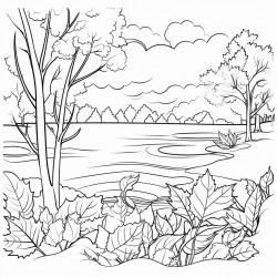 autumn leaves a scene capturing the beauty of fall with colorful leaves