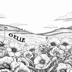 field of wild flowers with a quote that says yolo