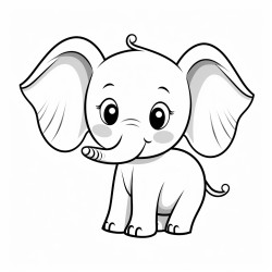 cute baby elephant