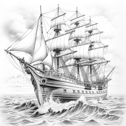 ship on the ocean