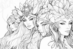 elves fairies druids