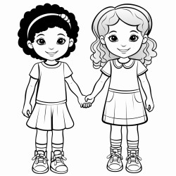 a 5 year old and 18 year old holding hands with