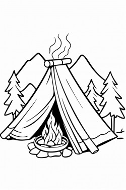 tents and fire