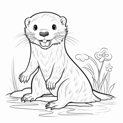 a scary otter