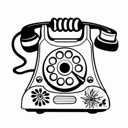 a telephone of the sixties