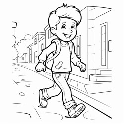 walk on the pavement