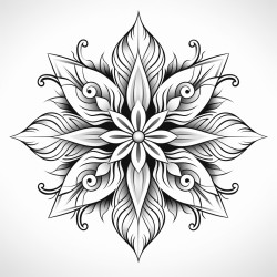 psychedelic snowflakes  unique snowflake designs with intricate details