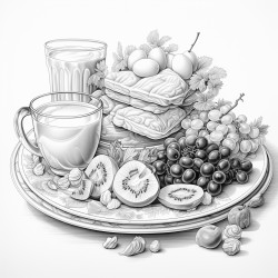 snacks hot chocolat pains dpices eggs salade