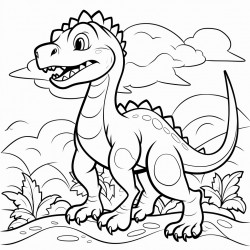 dinosaurios con escabadoras para ninos lindos