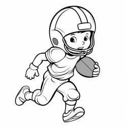 coloring football
