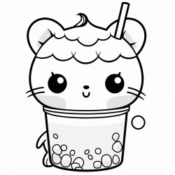 kawai style bubble tea