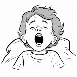 yawning child
