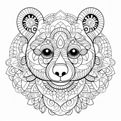 spiroglyphic teddy bear