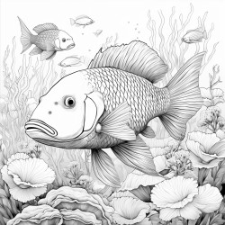 marine animals for coloring pages a4 whitey and black