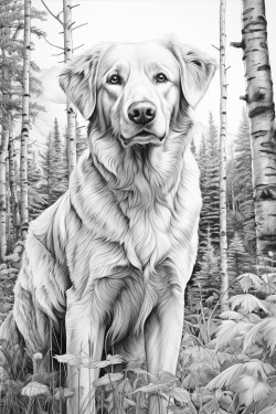 a dog in a forest near crested butte colorado