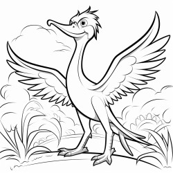 pterodctilo preso na rvore