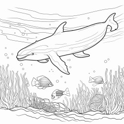 whale swimming in the ocean