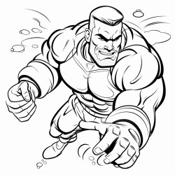 buff guy scuba diving