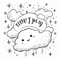 fluffy clouds and stars with the words you got this in the center of the page