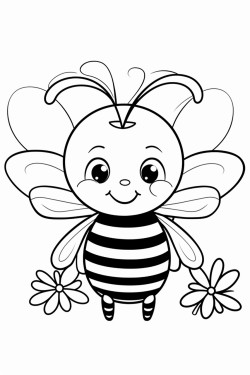 bee sitting on a flower