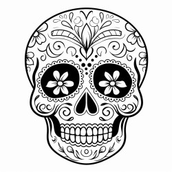 a skull for the day of the dead