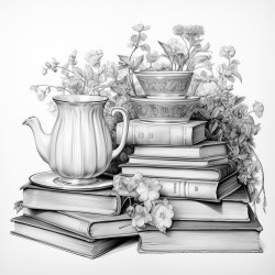 tea and books