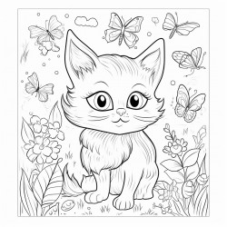 1 page color book for children about a course for generative ai use