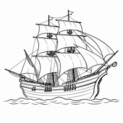 an english pirate ship