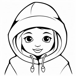 a kid in a hood