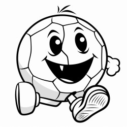 a pumpkin kicking a soccer a ball