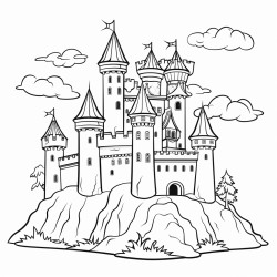 a castle in the hills
