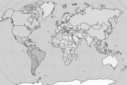 prompt map of the world labeled map showing all the continents