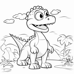 cartoon dinosaur