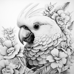 un petit perroquet