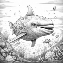 trippy narwhal adult coloring pages