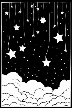 the night sky filled with stars over the open ocean